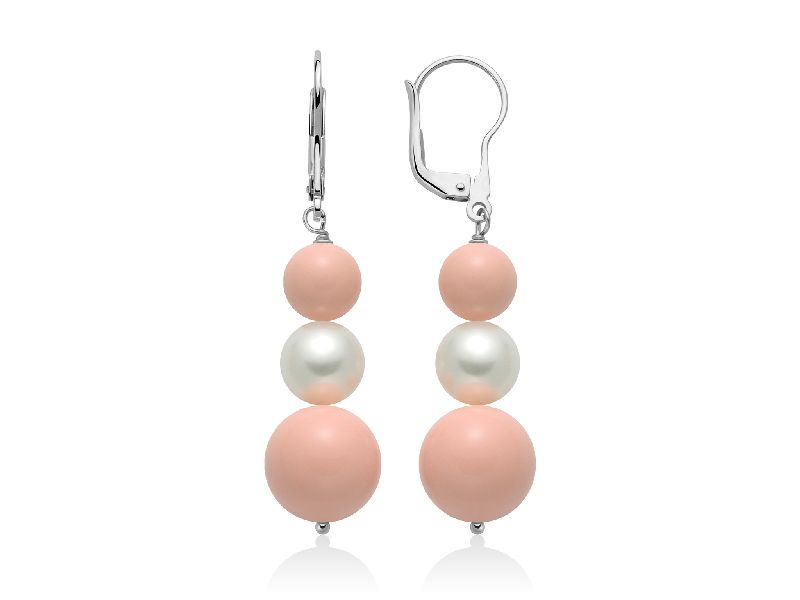 Orecchini TERRA E MARE perle rosa
