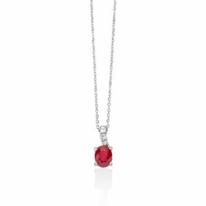 Collana con Gemma del Cielo rubino