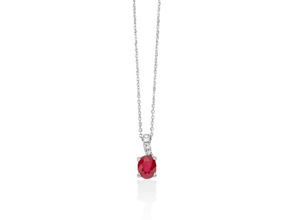 Collana con Gemma del Cielo rubino