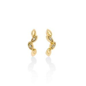 Orecchini in Oro Giallo e Diamanti - Taglio a Goccia