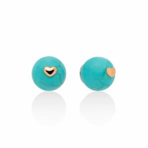 Orecchini in aulite turchesi