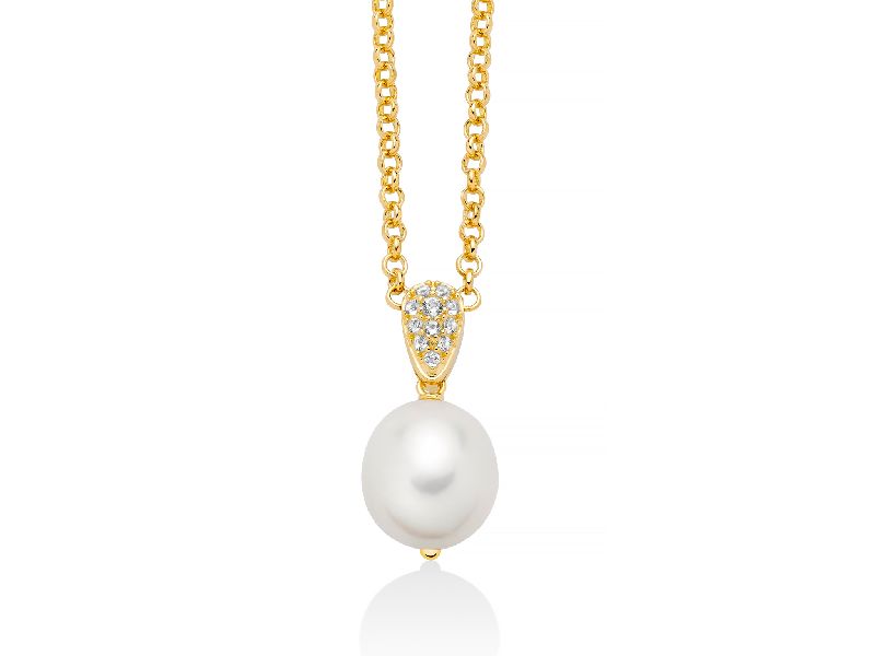 Collana in argento di perle