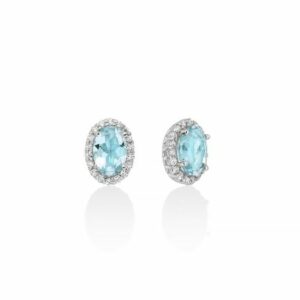 Orecchini Acquamarina e brillanti Miluna - ERD2841