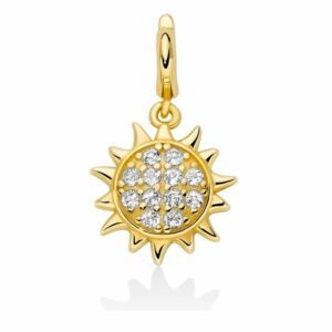 Ciondolo sole placcato oro giallo