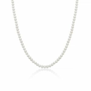 Collana girocollo perle delicate con chiusura oro 9 carati