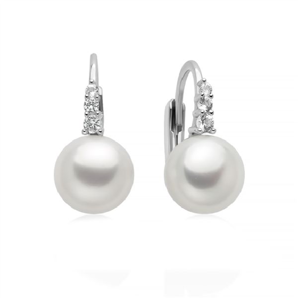 Orecchini Miluna Donna in Argento Perla