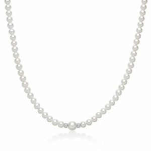 Collana Donna Miluna Perle Argento 925 Topazi
