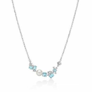 Collana Celestia con perla Oriente e Gemma del Cielo