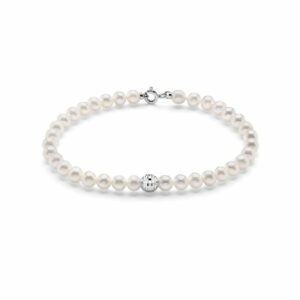 Bracciale Miluna Donna in Oro bianco Perla