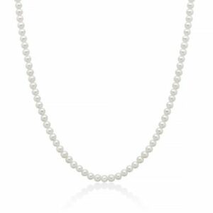 Collana Girocollo Perle Miluna Chiusura In Oro Bianco 375