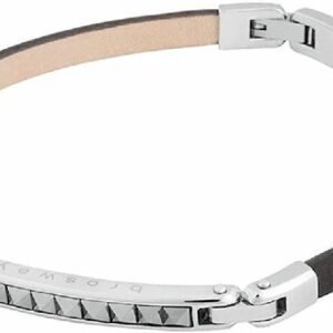 Bracciale SPIKE acciaio e pelle