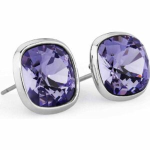 Orecchini in acciaio 316L cristalli swarovski tanzanite.