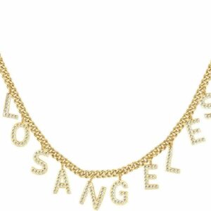 Collana donna Brosway Veronica Ferraro BVF03 Collana Brosway BVF03 acciaio 316L collezione Veronica Ferraro. Collana dalla lunghezza di 50 cm realizzata in acciaio 316L con pendente a forma di lettere che creano la scritta Los Angeles.