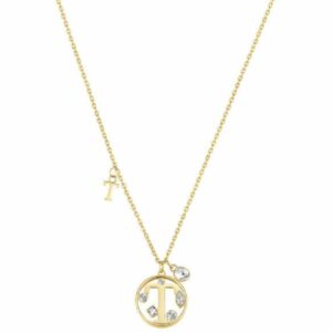 Collana Donna Brosway Chakra - BHKN046 Realizzata in acciaio 316l anallergico con placcatura in oro giallo, della lunghezza di 44 cm. Questo gioiello indossabile in diverse occasioni vuole far risaltare il tuo outfit ed il tuo stato d'animo.