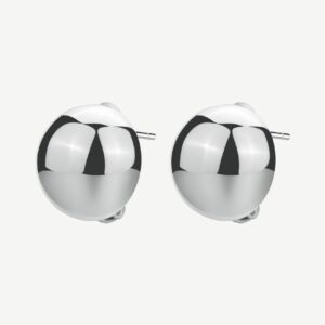 Orecchini a lobo in acciaio 316L.