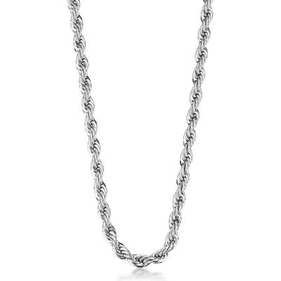 Collana catena grumetta girocollo in acciaio 316L.