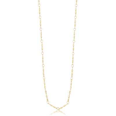 Collana lunga ESSENTIAL in acciaio 316L, finitura pvd colore oro