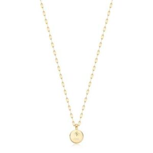 Collana ESSENTIAL in acciaio 316L, finitura pvd color oro