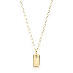 Collana lunga ESSENTIAL in acciaio 316L, finitura pvd colore oro