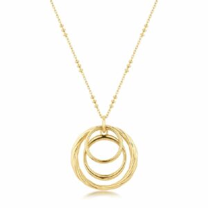 Collana AMY in acciaio 316L, finitura pvd colore oro