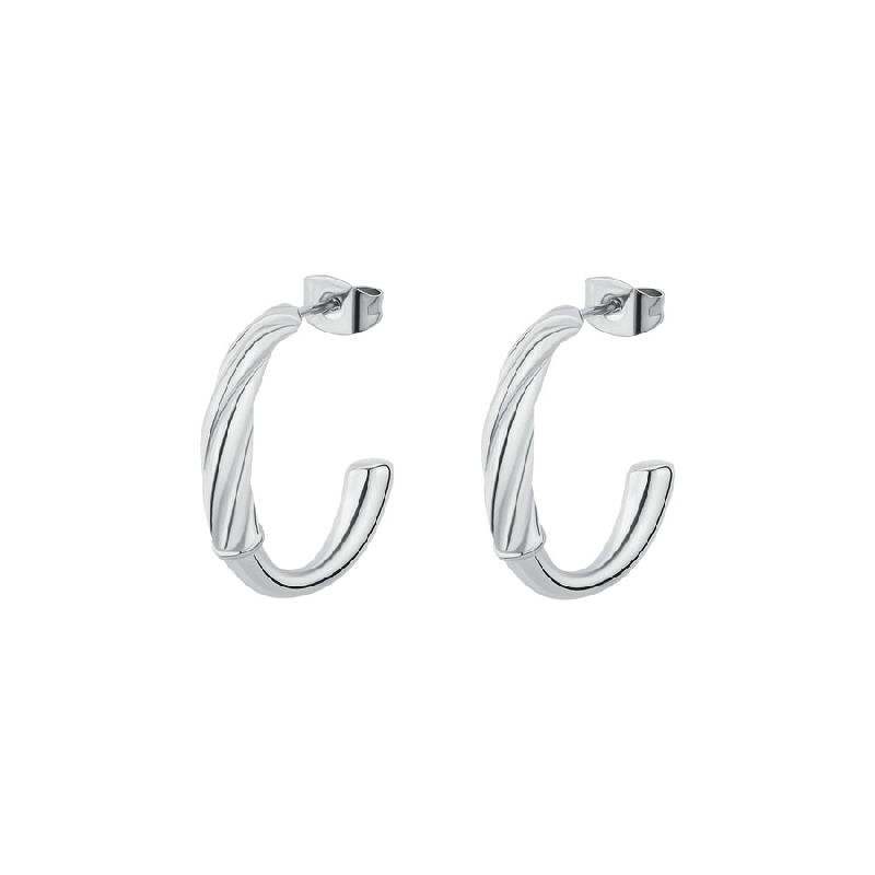 Orecchini a cerchio AMY in acciaio 316L