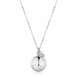 Collana CHAKRA  in acciaio 316L, con chiama angeli e quadrifoglio con cristalli