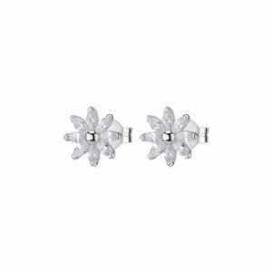 Orecchini al lobo GAIA argento 925/1000 rodio, cubic zirconia white