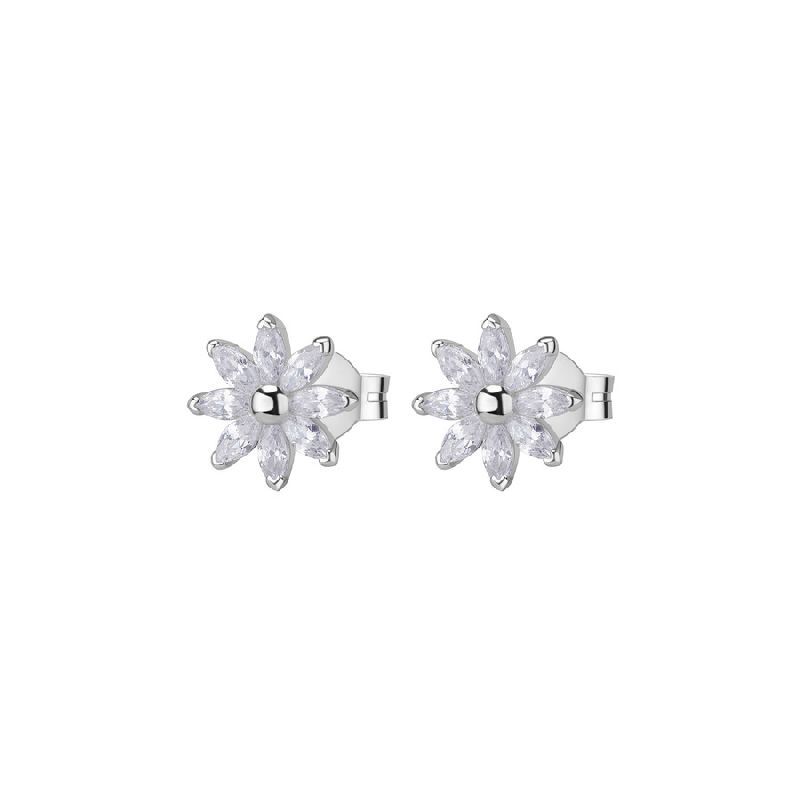 Orecchini al lobo GAIA argento 925/1000 rodio, cubic zirconia white