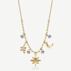 Collana CHAKRA in acciaio 316L, finitura pvd color