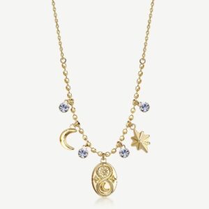 Collana CHAKRA in acciaio 316L, finitura pvd color
