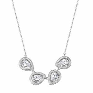 Collana ANNA argento 925/1000, con cubic zirconia bianchi