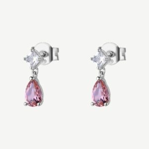 Orecchini  FANCY in argento 925/1000 rodiato e cub