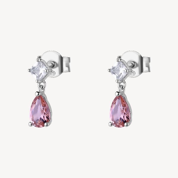Orecchini FANCY in argento 925/1000 rodiato e cub