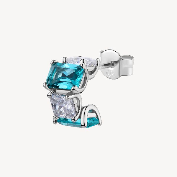 Orecchino cerchietto FANCY in argento 925/1000 rod