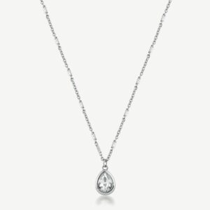 Collana SYMPHONIA in acciaio 316L e cristallo a go