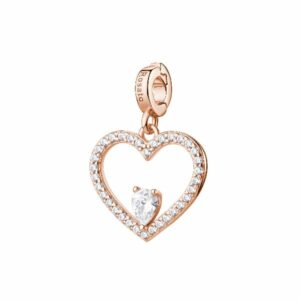 Charm Cuore Storie - Oro rosa