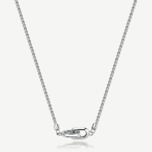 Collana in acciaio 316L con passante.