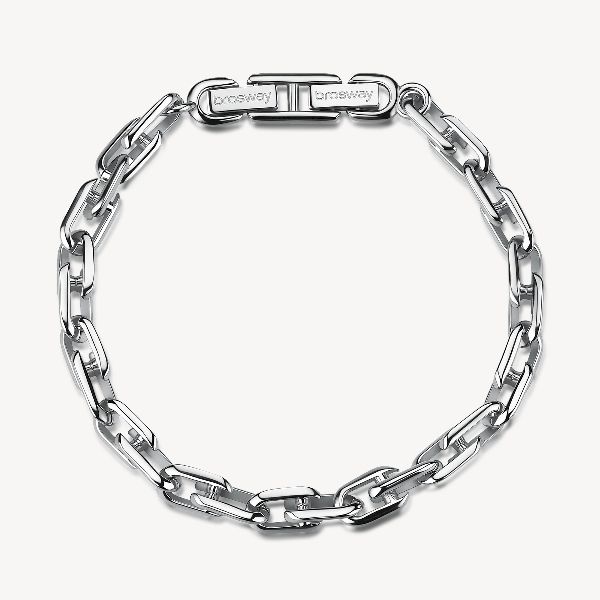 Bracciale catena in acciaio 316L.