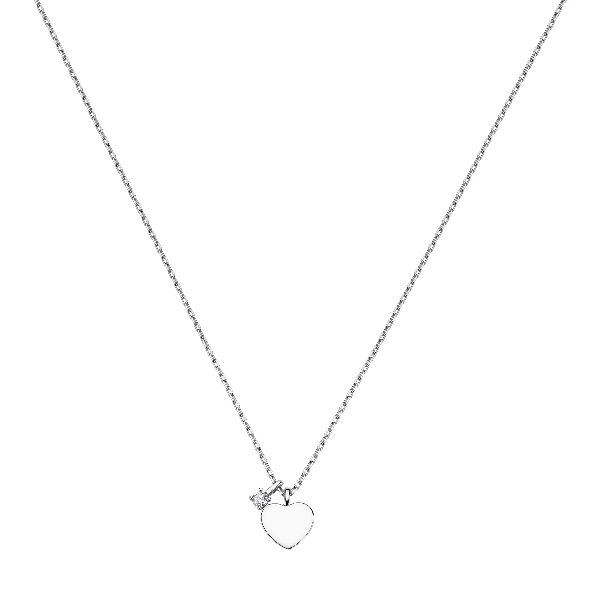 Collana corta cuore Allegra - Argento