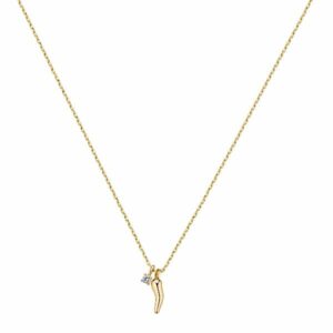 Collana corta cornetto Allegra - Placcato oro