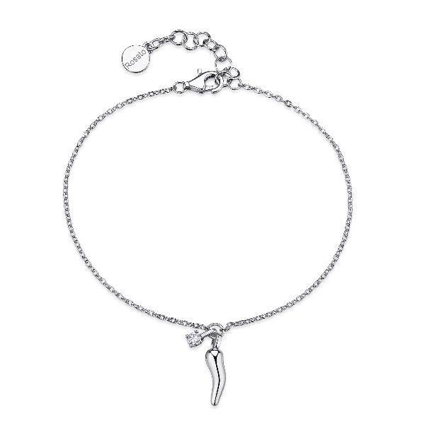 Bracciale morbido cornetto Allegra - Argento