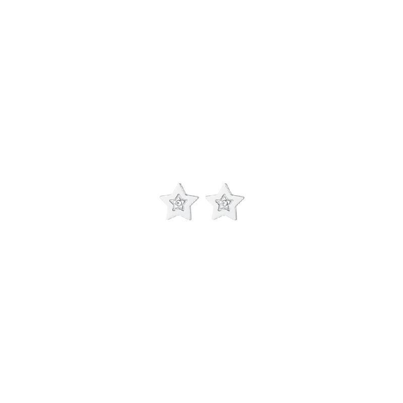 ORECCHINI BAMBINA IN ACCIAIO CON STELLA