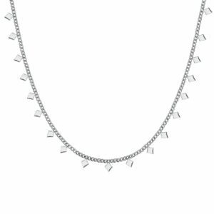 COLLANA DONNA IN ACCIAIO CON ROMBI