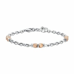 BRACCIALE UOMO IN ACCIAIO EMATITE IP ROSE