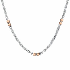 COLLANA UOMO IN ACCIAIO EMATITE IP ROSE
