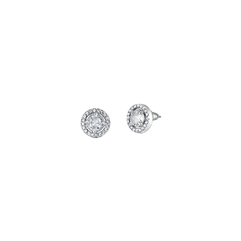 ORECCHINI DONNA IN ACCIAIO ZIRCONE BIANCO