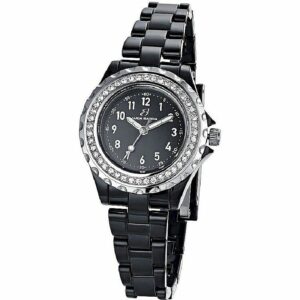 OROLOGIO DONNA IN POLICARBONATO NERO CON QUADRANTE NERO