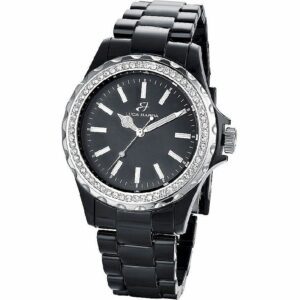 OROLOGIO DONNA IN POLICARBONATO NERO CON QUADRANTE NERO