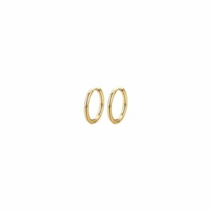 ORECCHINI DONNA CERCHIO IN ACCIAIO DORATO 19 MM