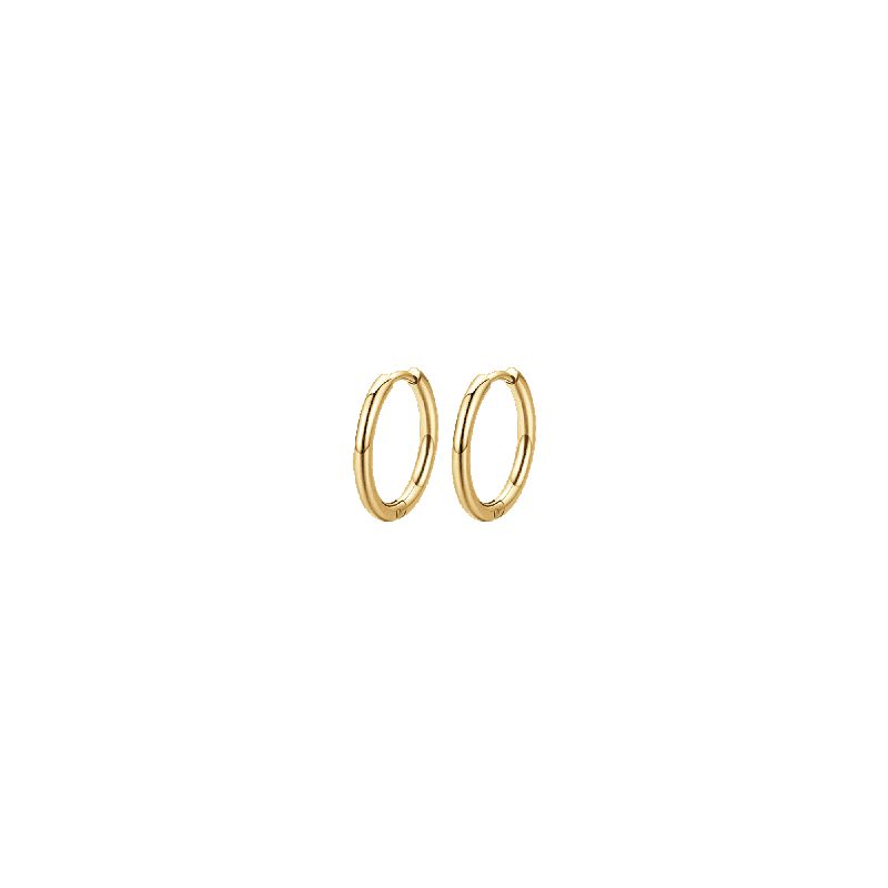 ORECCHINI DONNA CERCHIO IN ACCIAIO DORATO 19 MM